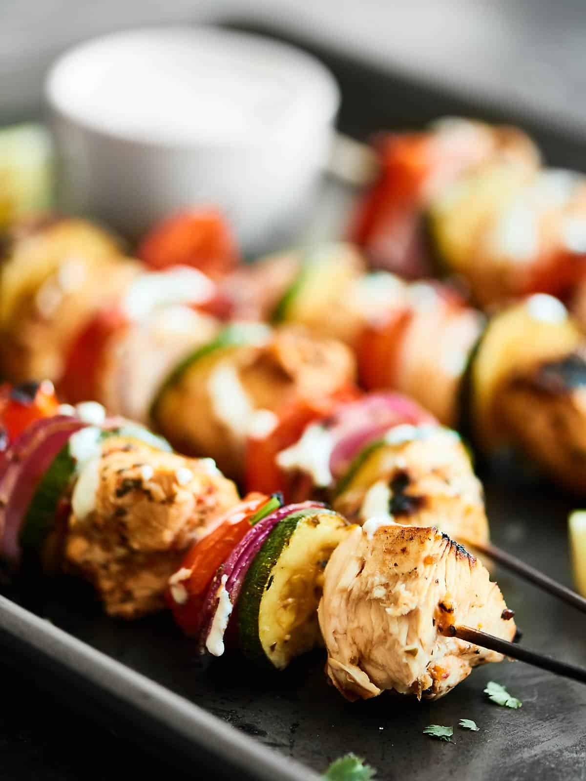 Greek Kebabs Recipe - w/ Chicken & Vegetables