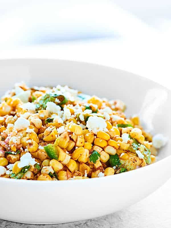 bowl of corn salad