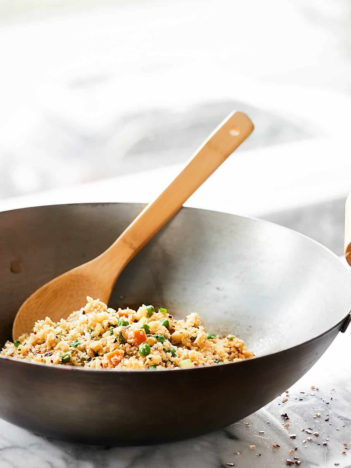 Cauliflower Fried Rice Recipe - Vegan, Gluten Free, SO Healthy