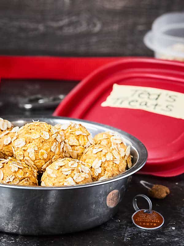 Bowl of homemade dog treats