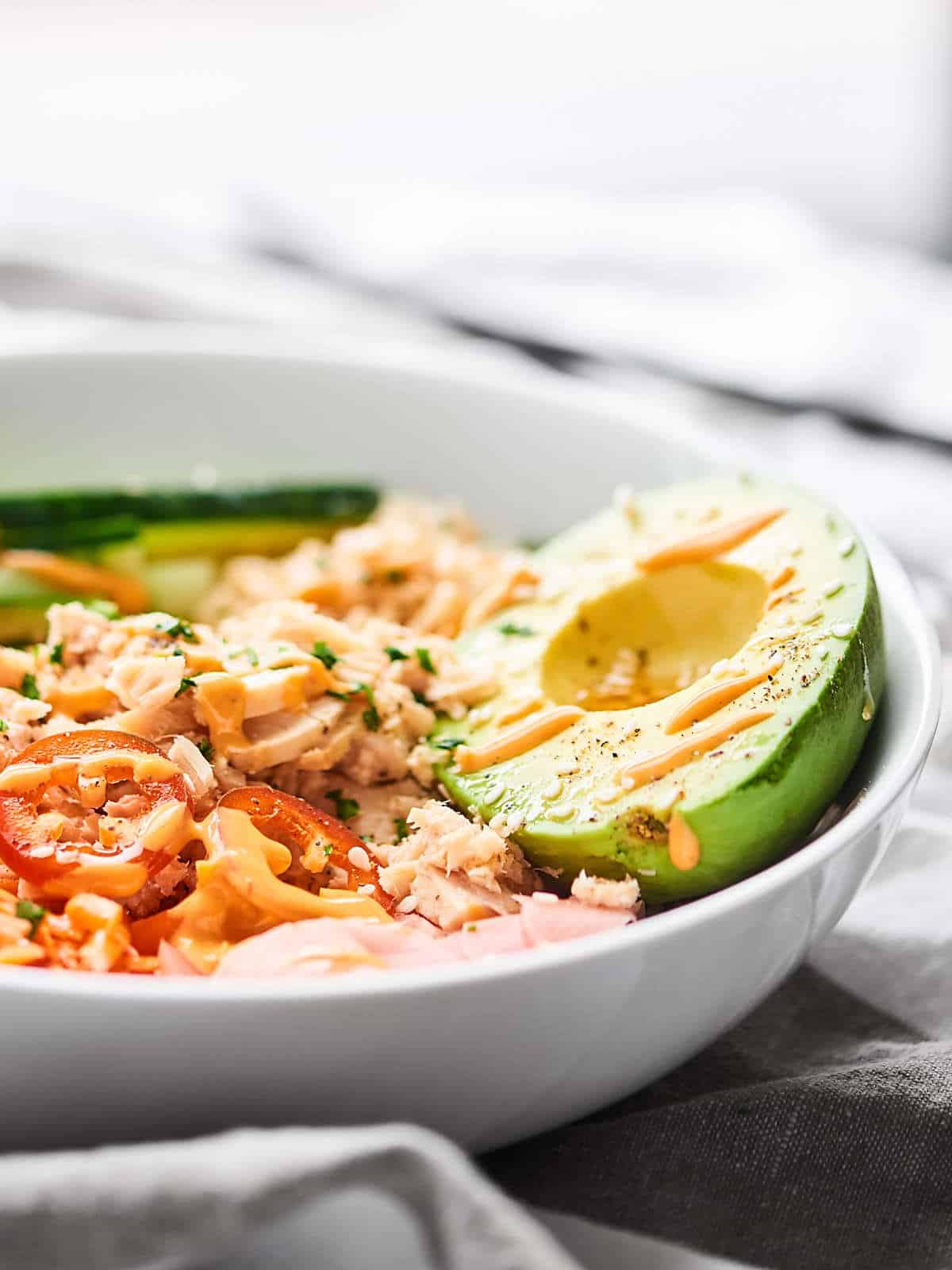 Spicy Tuna Roll Bowl Recipe - Gluten Free, Healthy, No Raw Tuna