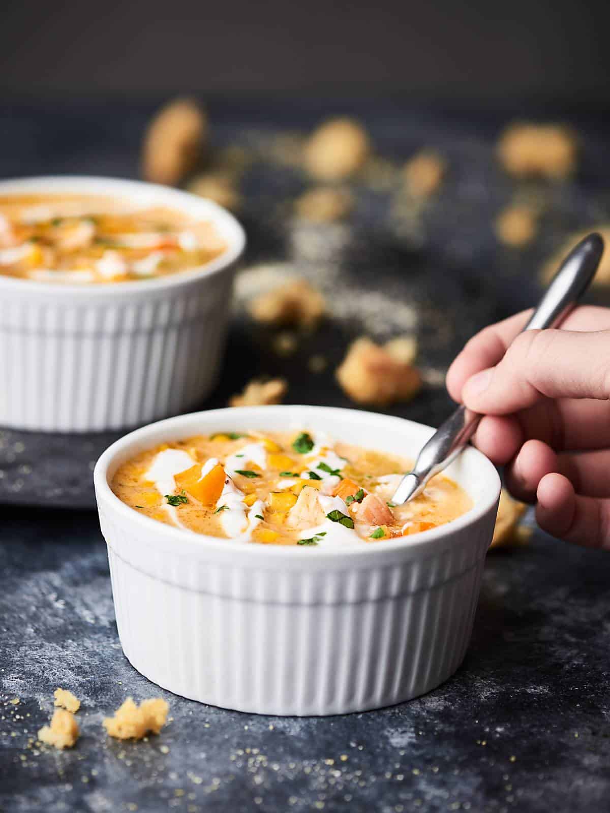 Leftover Turkey Corn Chowder Recipe Crockpot Recipe 10Minute Prep!