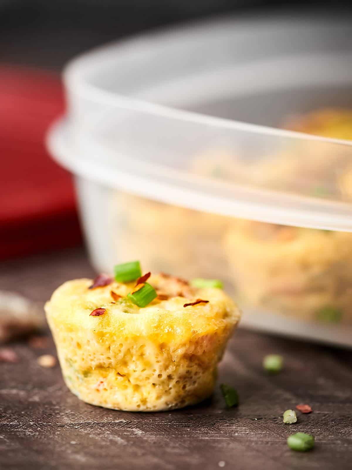 Healthy Breakfast Casserole Bites Freezer Friendly, 29 Calories!