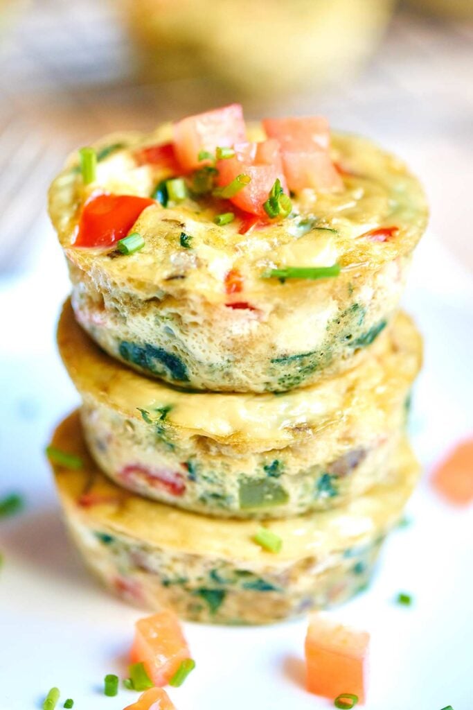 Healthy Egg Muffin Cups - Only 50 Calories, Freezer Friendly