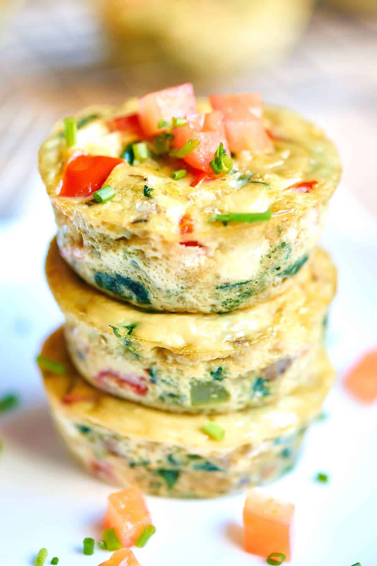 Healthy Egg Muffin Cups - Only 50 Calories, Freezer Friendly