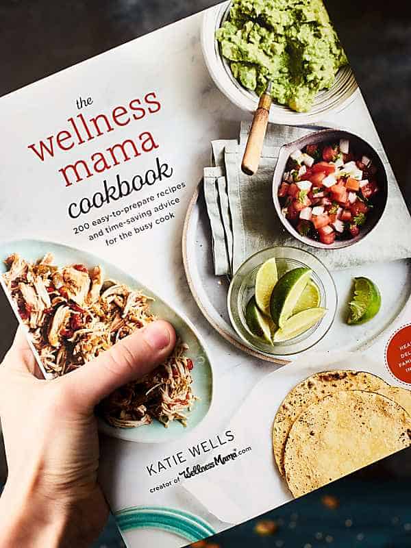 wellness mama cookbook held