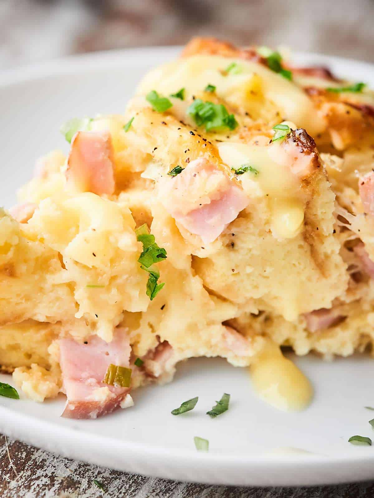 Hawaiian Eggs Benedict Casserole Cheese, Pineapple, Canadian Bacon