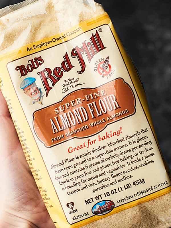 package of almond flour held