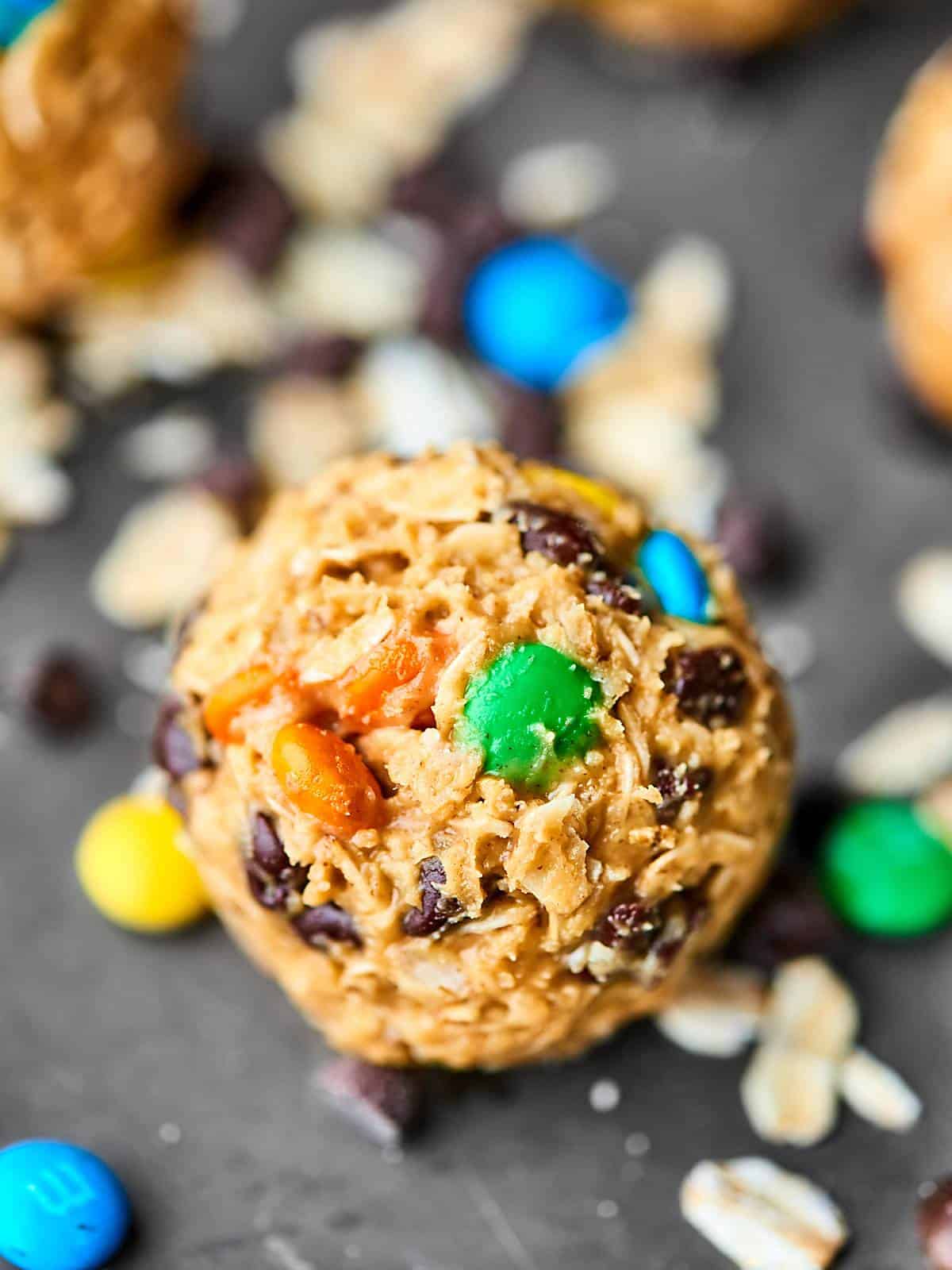 Monster Cookie Bites - 5 Ingredients, No Bake, Gluten Free