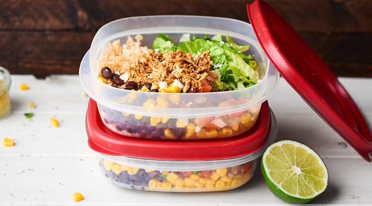 Meal Prep Southwest Chicken Burrito Bowls - Jar Of Lemons