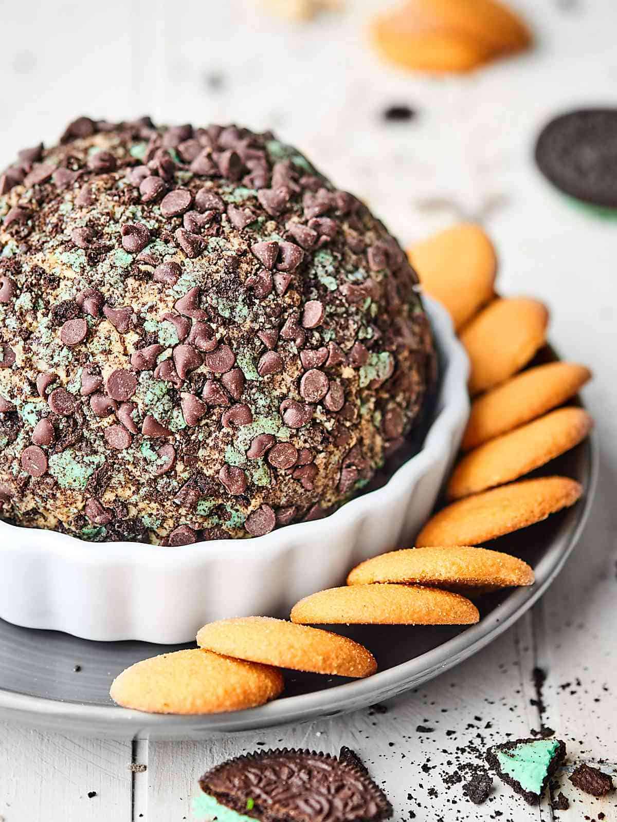 Mint Oreo Cream Cheese Ball Recipe 8 Ingredients 5 Mins Prep