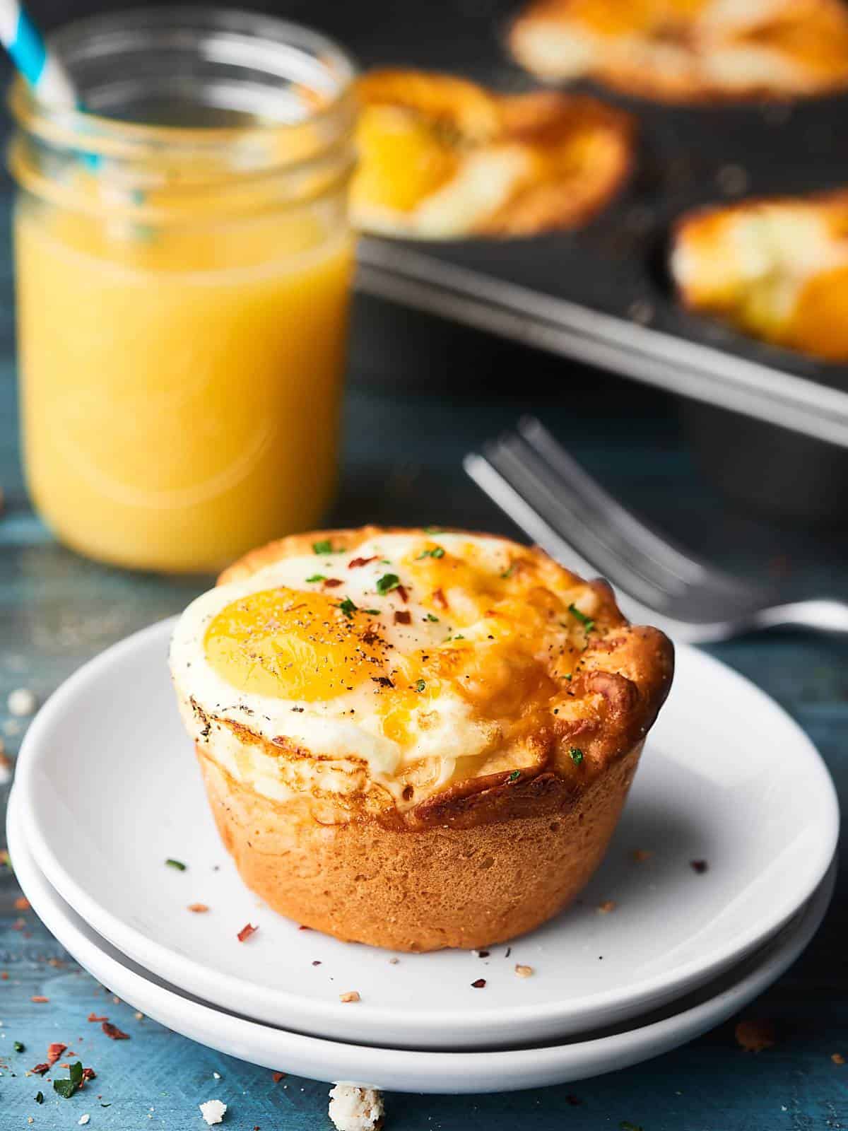 Sausage Egg and Cheese Biscuit Cups Recipe - 4 Ingredient Brunch!