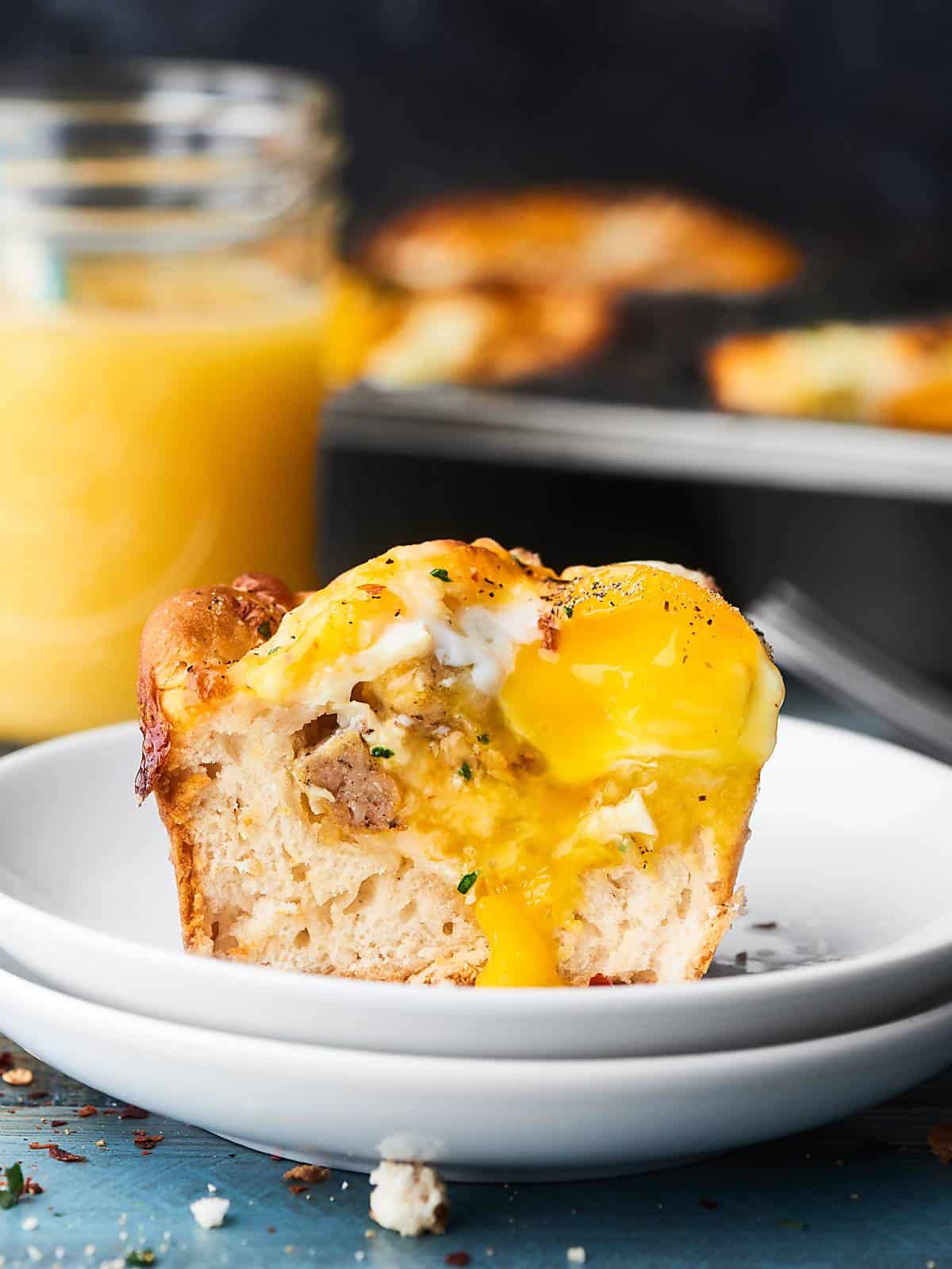 Sausage Egg and Cheese Biscuit Cups Recipe 4 Ingredient Brunch!