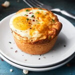 #ad This Sausage Egg and Cheese Biscuit Cups Recipe only requires FOUR ingredients: biscuits, sausage, eggs, and cheese! Perfect for a lazy weekend brunch or an ultra quick and easy weeknight brinner! showmetheyummy.com Made in partnership w/ @jonesdairyfarm