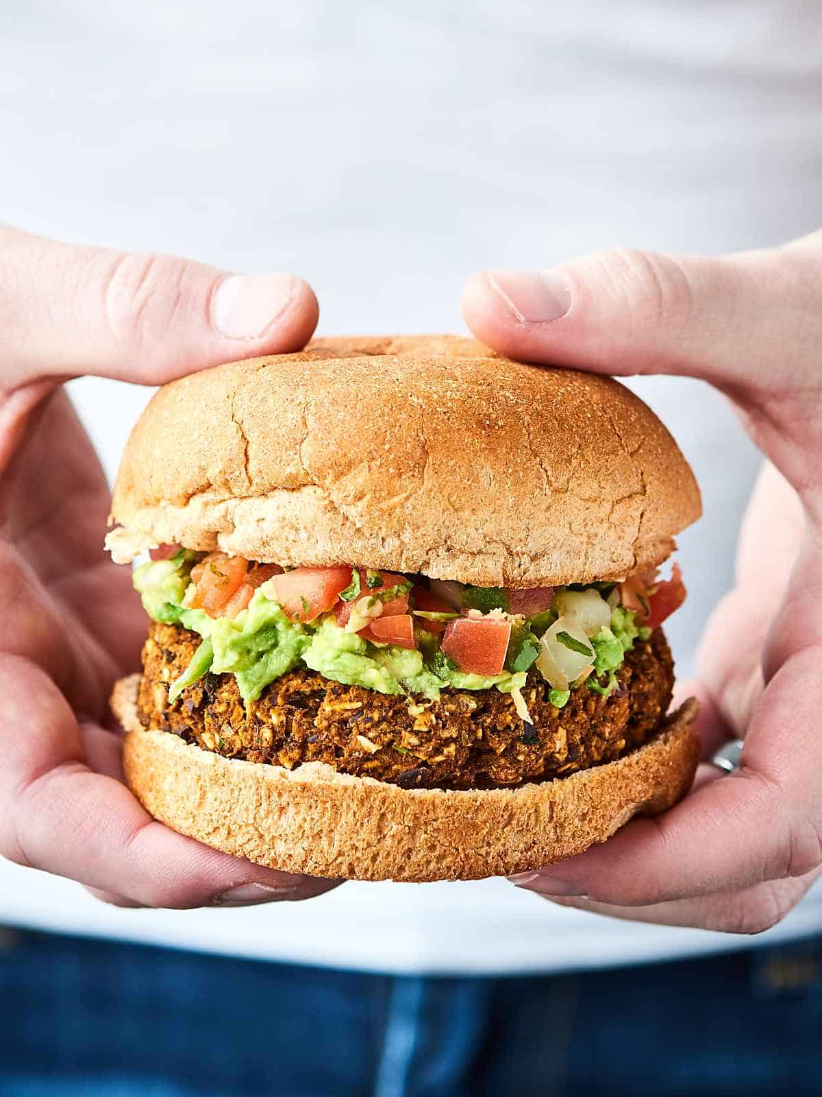 Black Bean Burger Recipe Vegan, Gluten Free, 10 Min Prep