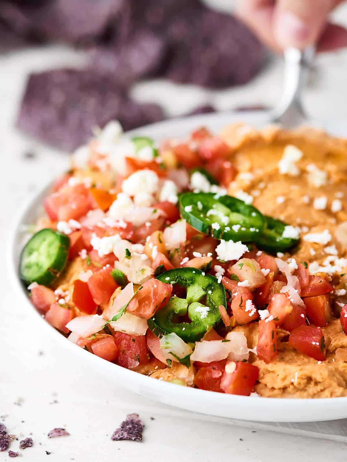 Instant Pot Taco Hummus - Only 5 Ingredients! Vegan. Gluten Free.