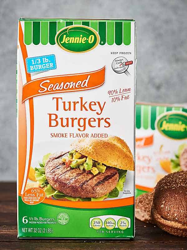 turkey burgers box