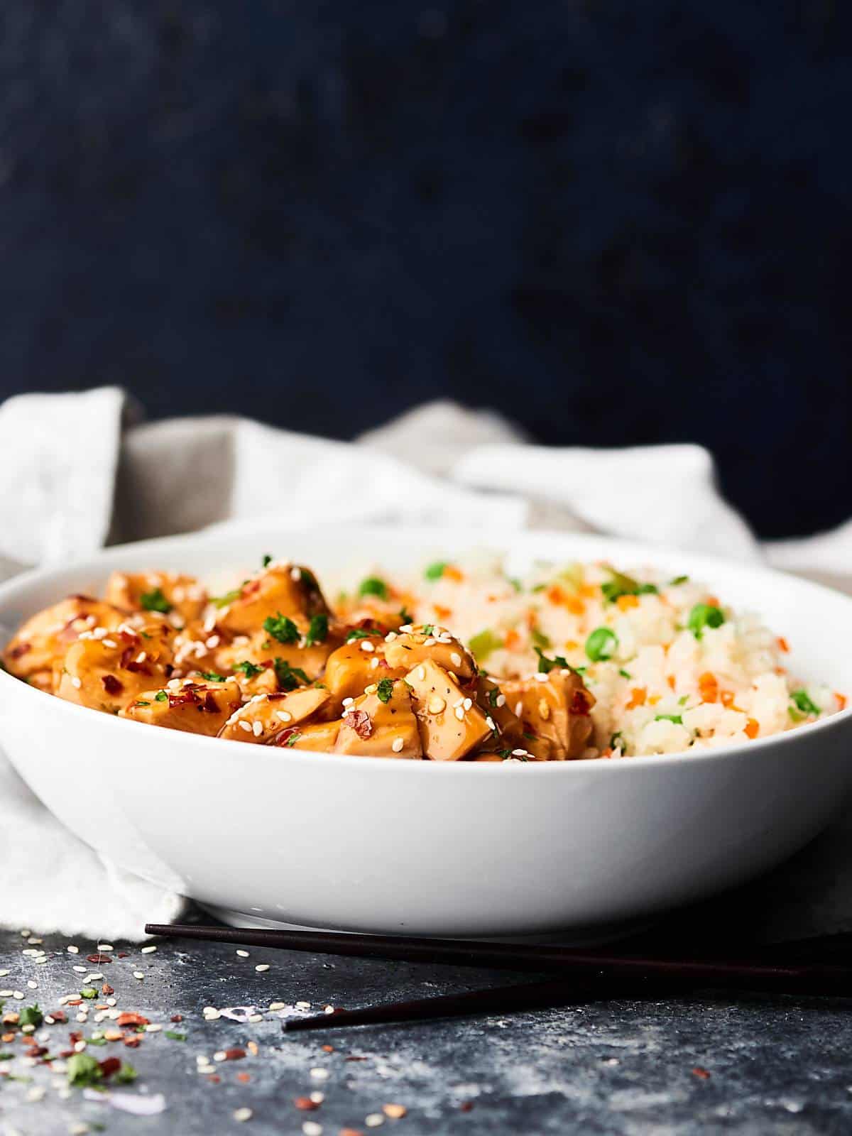 Crockpot Sesame Chicken - Healthy Slow Cooker Dinner