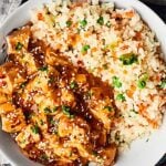 This Crockpot Sesame Chicken is a more flavorful, health-i-fied version of a take-out classic! One of my go-to throw and go, quick and easy recipes! showmetheyummy.com