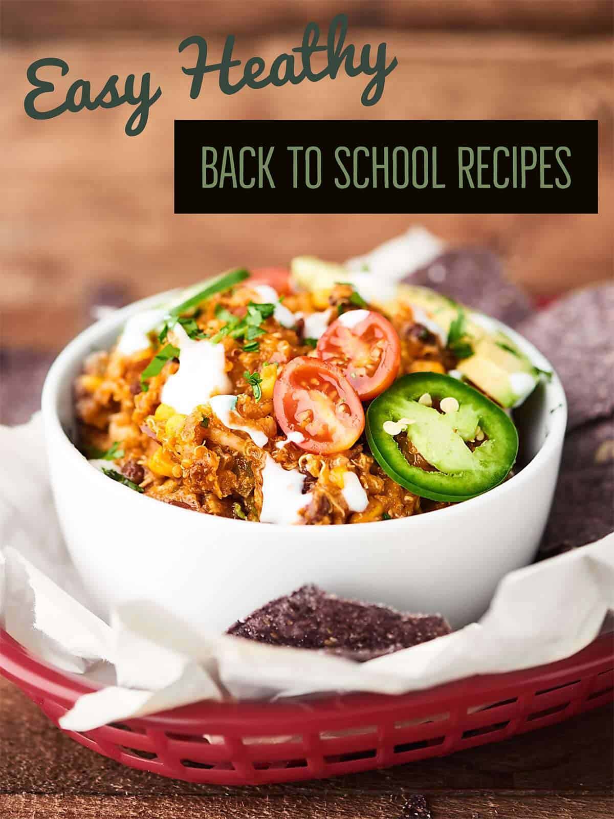 Easy Healthy Back to School Recipes. Because the school year is crazy enough without worrying about meals to feed your families! Breakfasts. Lunches. Snacks. Dinners! showmetheyummy.com