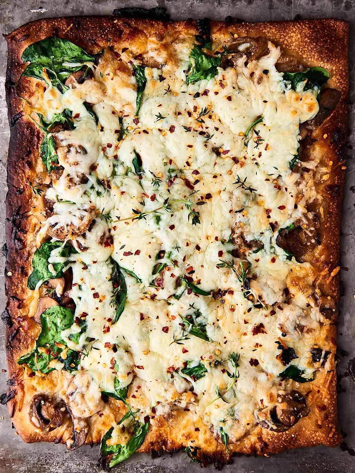 Caramelized Onion and Mushroom Pizza Recipe - Easy Vegetarian Recipe