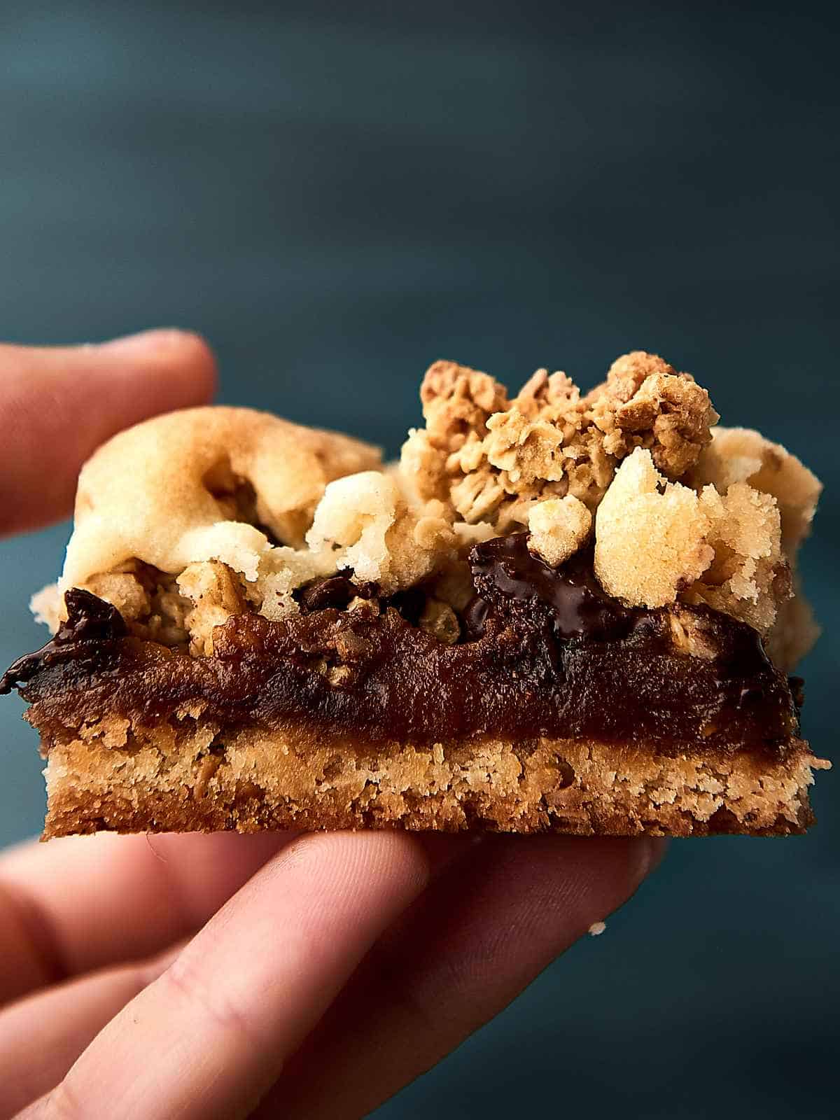 Granola Cookie Bars Recipe Sugar Cookie w/ Peanut Butter Caramel