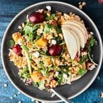 This Roasted Sweet Potato and Wild Rice Salad makes the perfect, healthier, light fall lunch or vegetarian side dish addition to your Thanksgiving menu! showmetheyummy.com