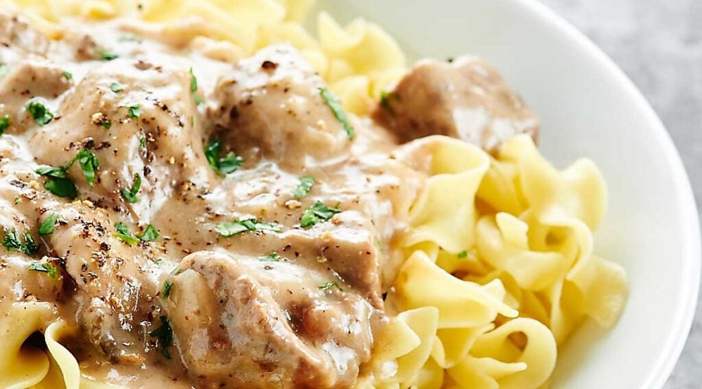 Crock Pot Beef Stroganoff Recipe - NO Canned Soup Required