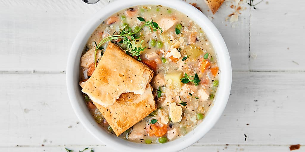 Leftover Turkey (Or Chicken) Pot Pie Soup