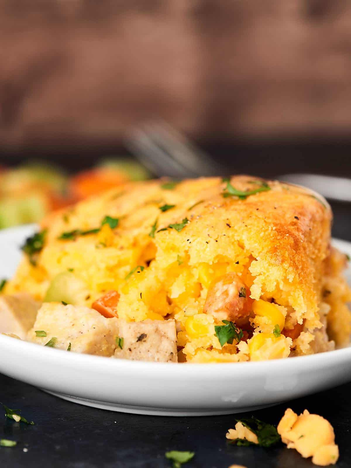 Leftover Turkey Cornbread Casserole Recipe Thanksgiving Leftovers