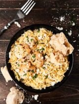 #ad This Lemon Pepper Scallops with Orzo Pasta Recipe is surprisingly quick and easy to make! Full of fresh lemon, garlic, and just a touch of butter! showmetheyummy.com Made in partnership w/ @seacuisine