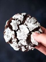 These Chocolate Crinkle Cookies are basically double chocolate cookies rolled in powdered sugar. What's not to love?! Easy. Fudge-y. Delicious! No chilling the dough! showmetheyummy.com #chocolate #cookie