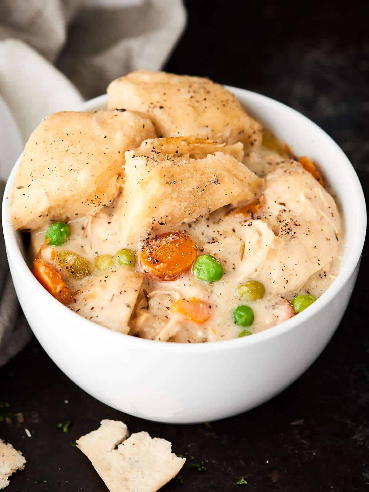 Crockpot Chicken and Dumplings Recipe - with Canned Biscuits