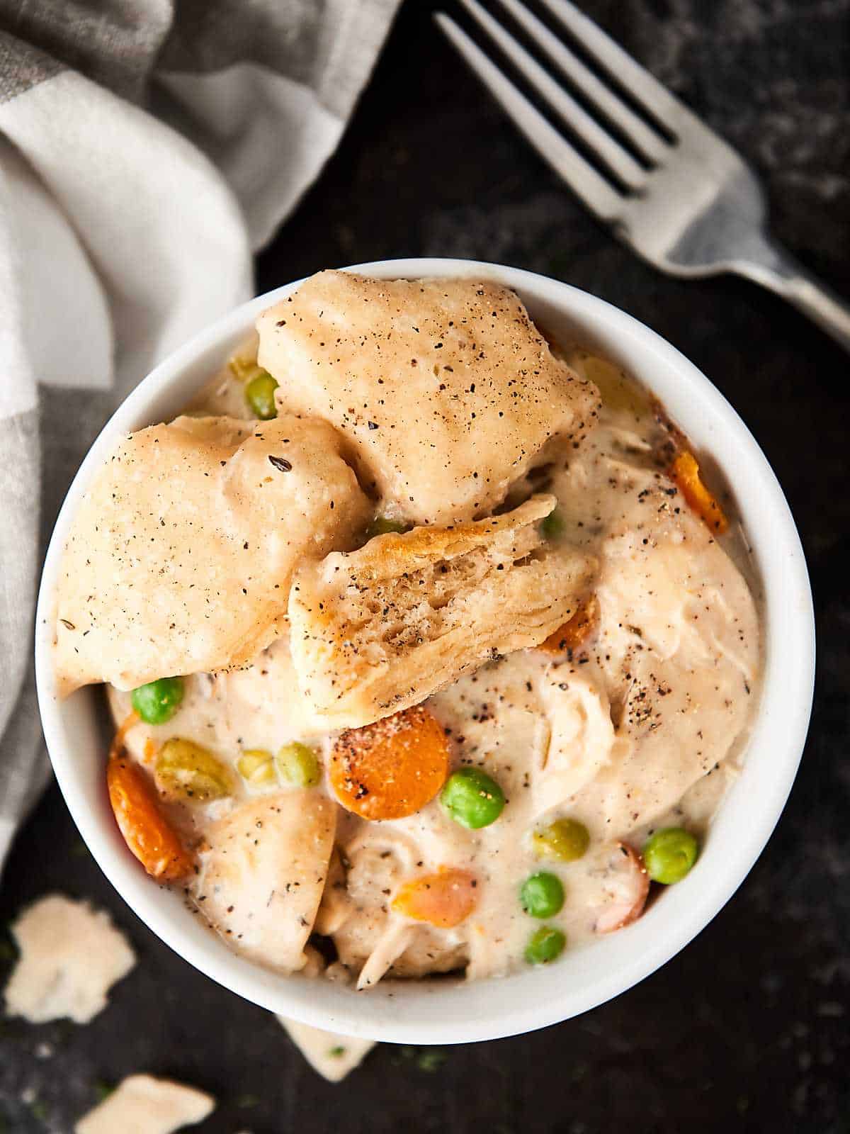Crockpot Chicken and Dumplings Recipe - with Canned Biscuits