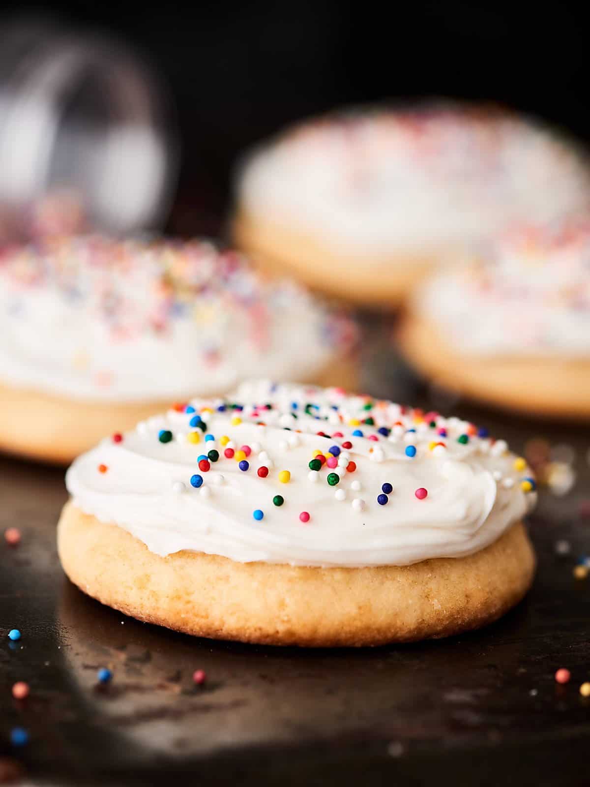 Grandma's Best Sugar Cookies - Soft & Chewy - w/ Buttercream Frosting!