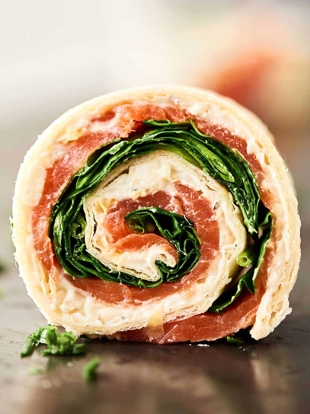 Smoked Salmon Pinwheels Recipe - 10 Minute No Cook Holiday Appetizer