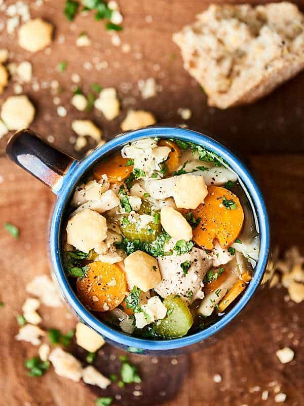 this instant pot chicken noodle soup is quick, easy, cozy