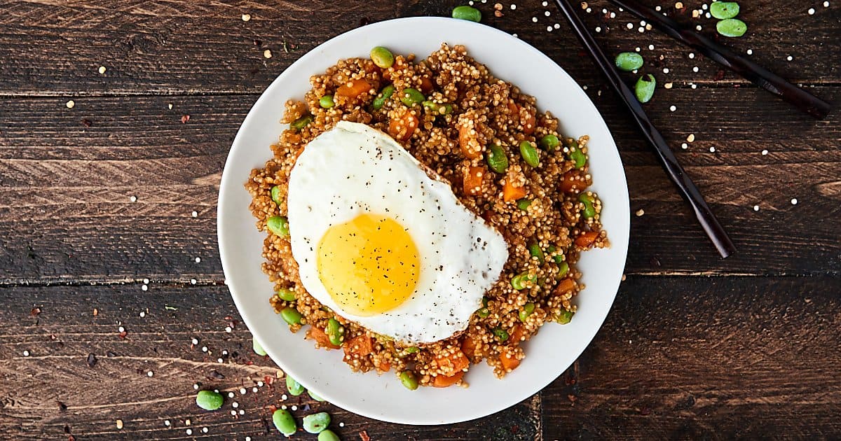 Quinoa Fried Rice Recipe - 15 Minute Easy Healthy Dinner