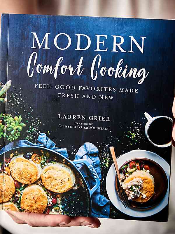 "Modern Comfort Cooking" cookbook held