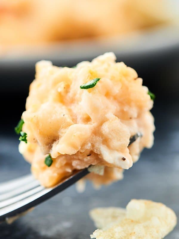 Forkful of funeral potatoes