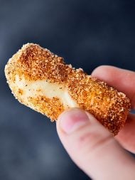 Air Fryer Mozzarella Sticks Recipe - w/ Skim String Cheese, Wheat Flour