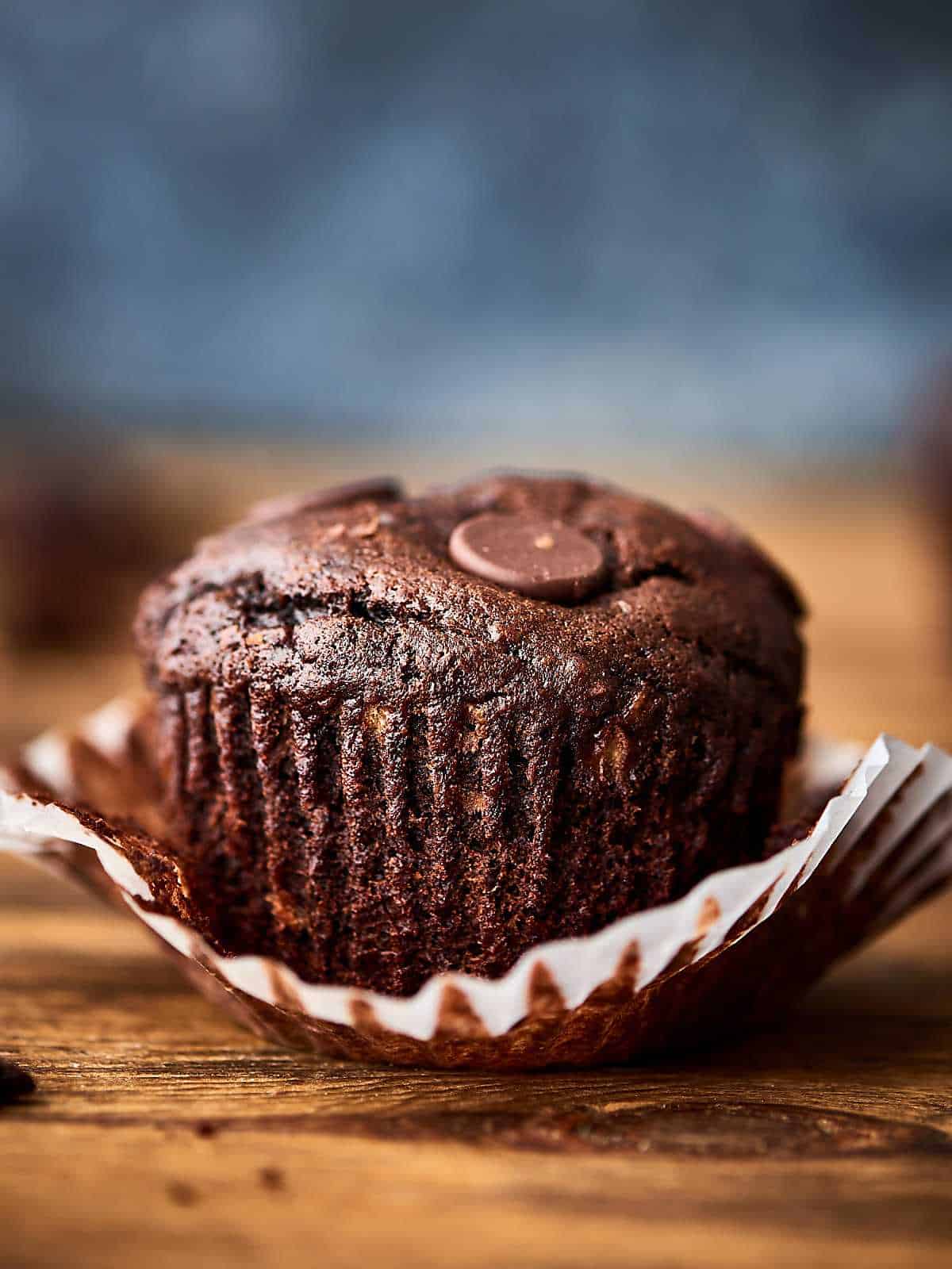 Double Chocolate Banana Muffins Recipe W Dark Chocolate Chunks
