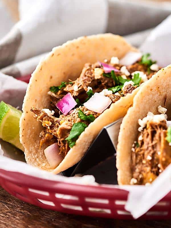 carnitas in basket