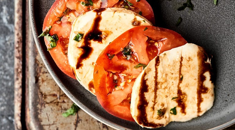 caprese salad above