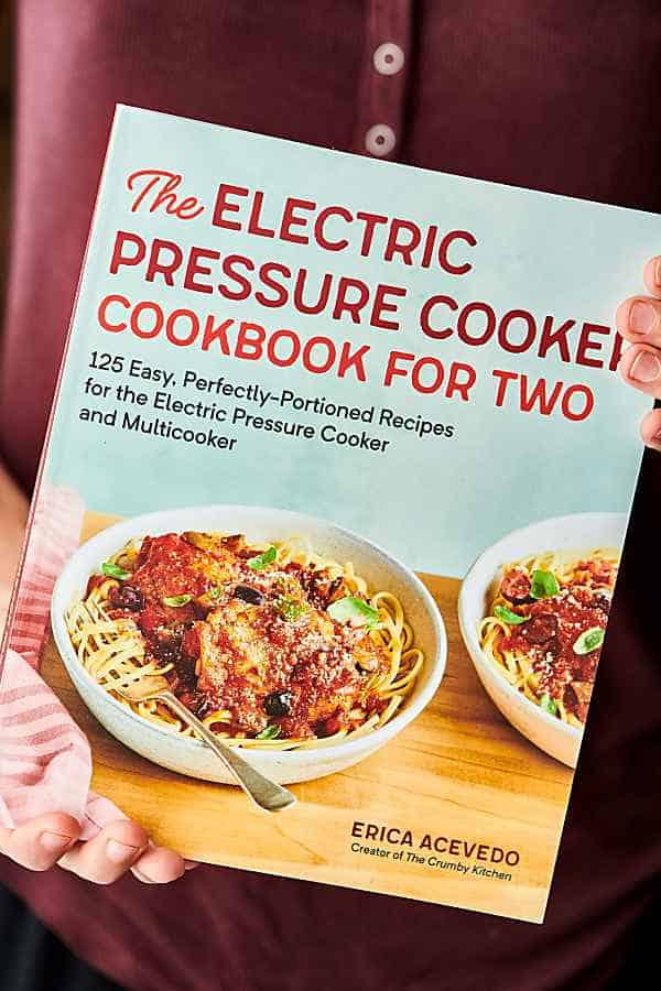 Electric pressure cooker cookbook for two held