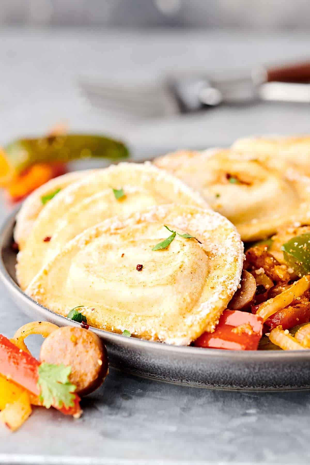 Sheet Pan Pierogies with Sausage and Peppers Recipe - 35 Minute Dinner