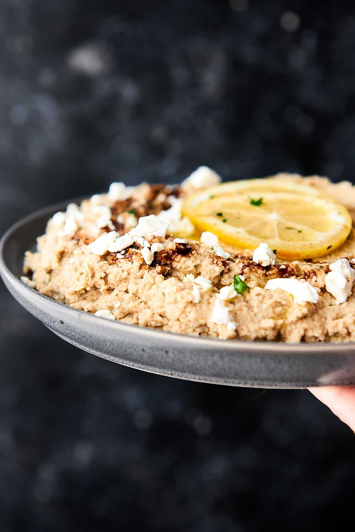 Mediterranean Cauliflower White Bean Dip Roasted Cauliflower Hummus