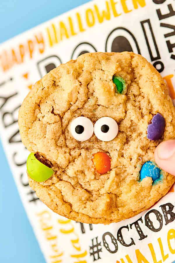 monster eye walnut cookie held