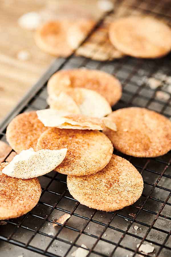 pie crust cookies on cooling rack