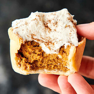 Mini Pumpkin Pies. A classic made in a muffin tin! Store-bought crust (or homemade if you wish) is pressed into a muffin tin and filled with the easiest pumpkin pie filling made with pumpkin purée, condensed milk, eggs, vanilla, and spices: cinnamon, ginger, nutmeg, cloves, and salt! Quick. Easy. Perfectly portioned, so no slicing pie involved! showmetheyummy.com #pumpkin #pie